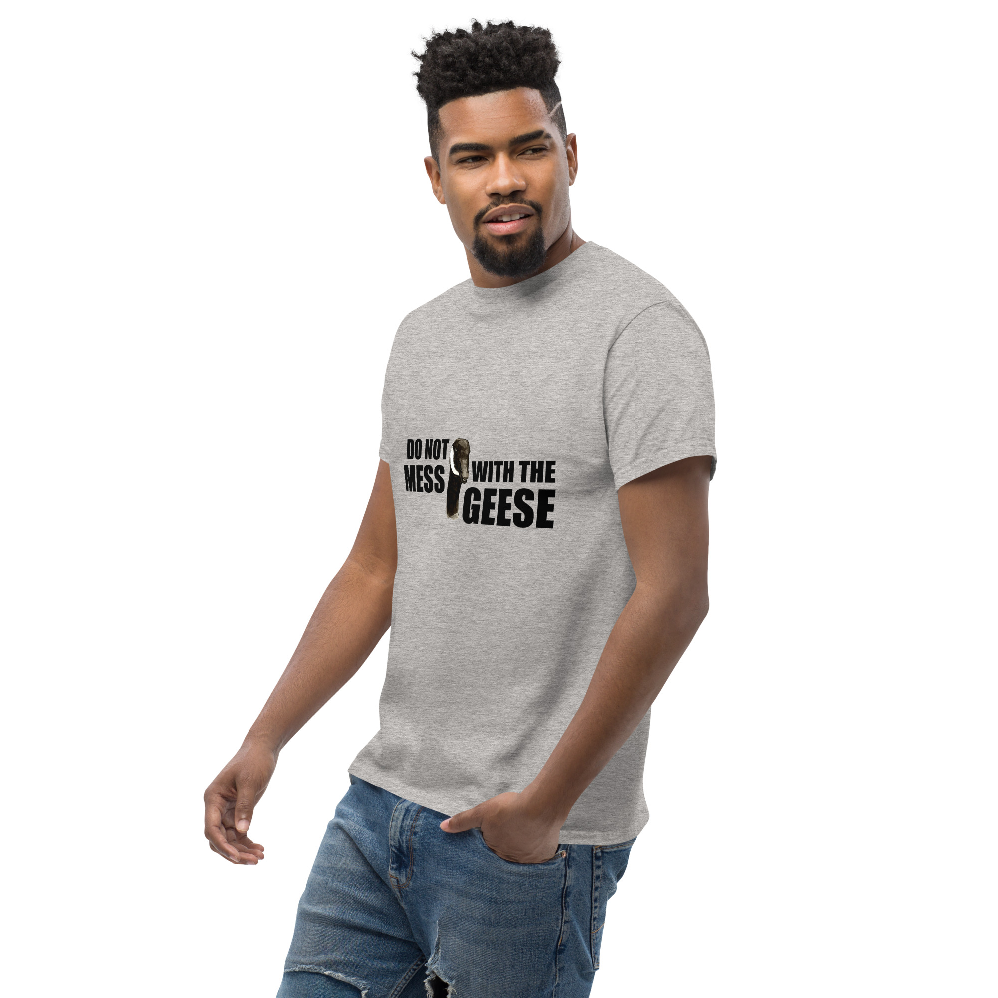 Unisex classic tee - Do not mess with the geese - Image 6