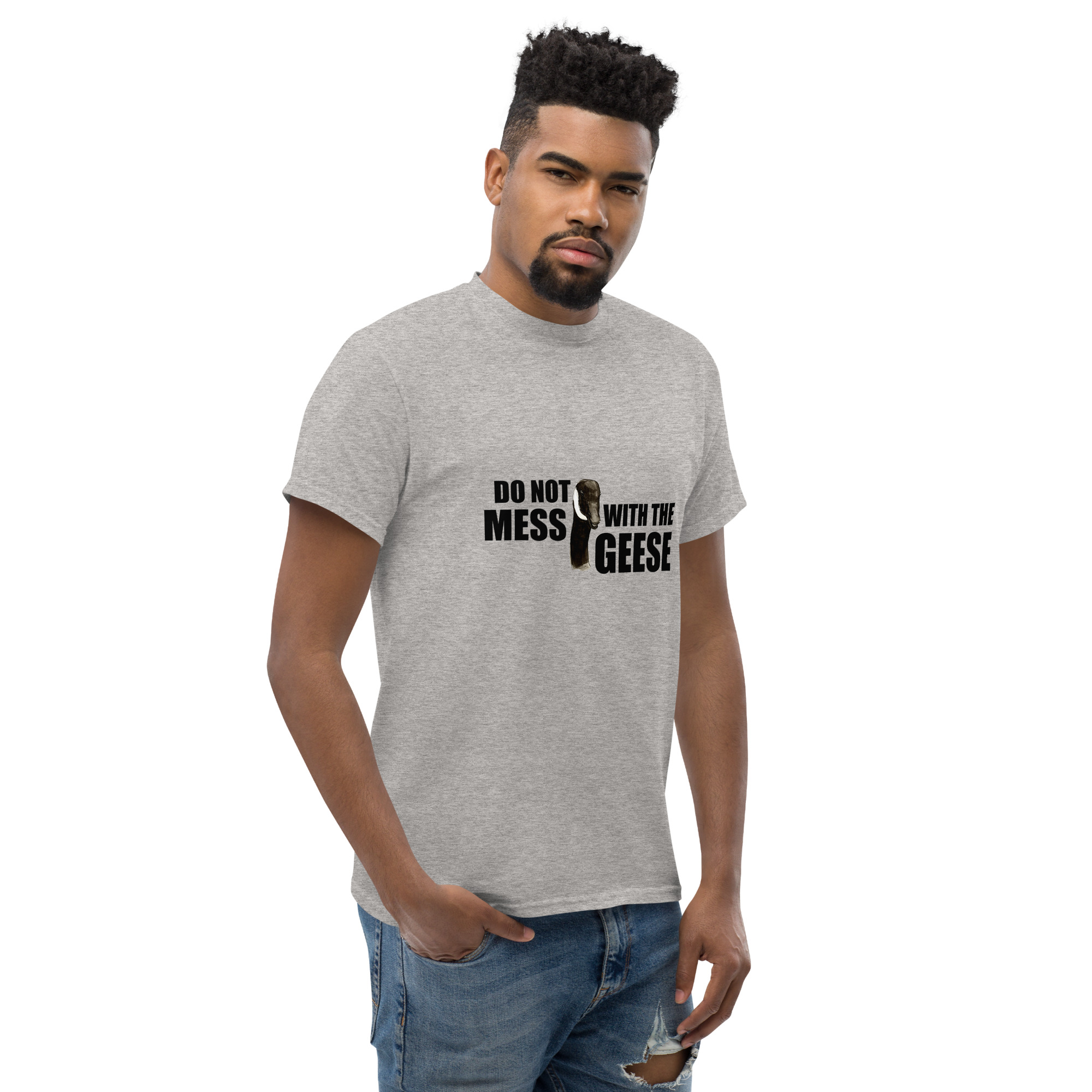 Unisex classic tee - Do not mess with the geese - Image 8