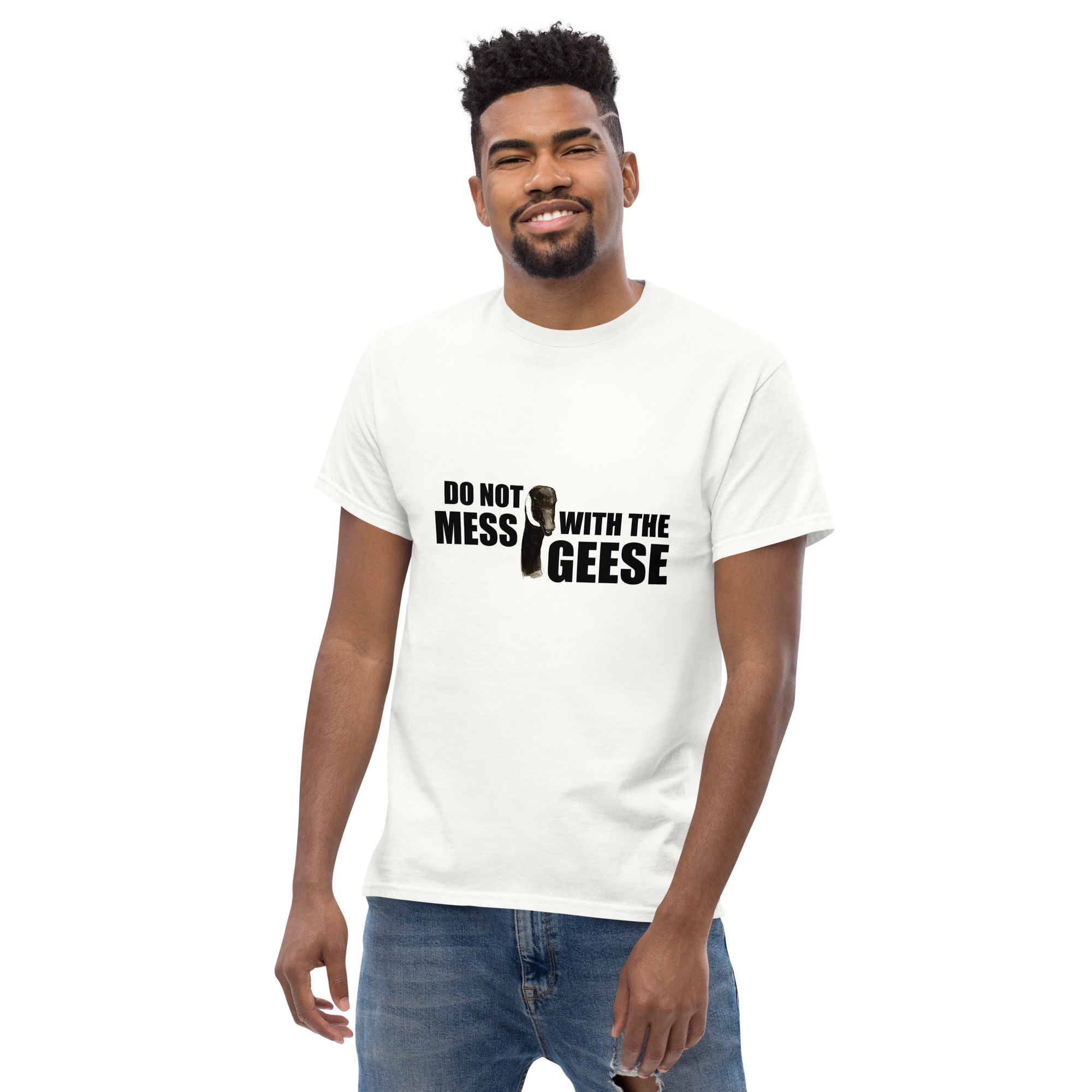 Unisex classic tee - Do not mess with the geese - Image 10