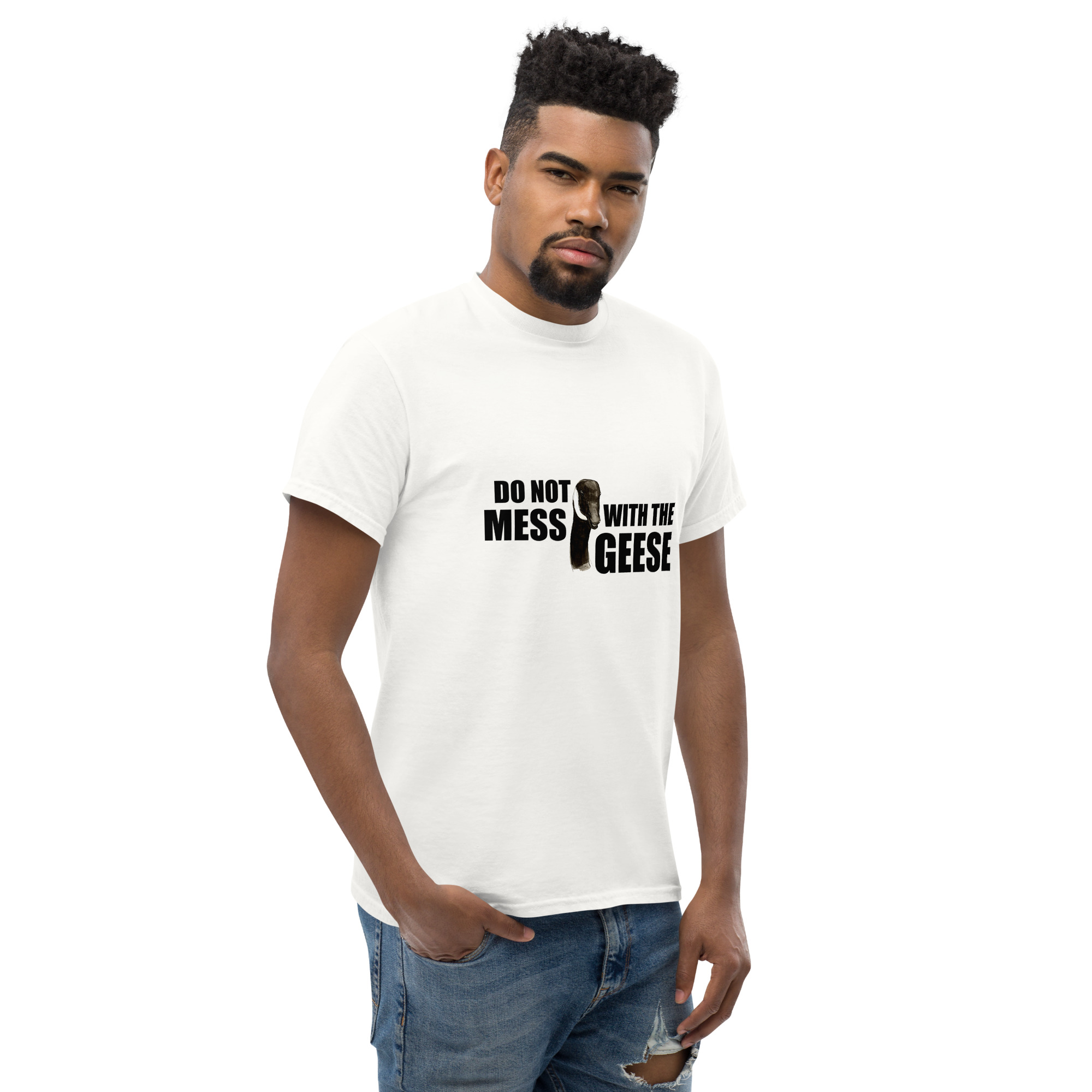 Unisex classic tee - Do not mess with the geese - Image 16